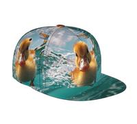 Berretto da baseball piatto per donne e uomini, cappello da camionista piatto regolabile per nuoto subacqueo cappelli da camionista cappelli da papà cappelli da uomo nero