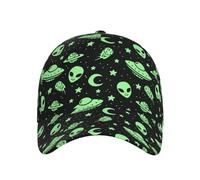 Berretto da baseball regolabile, cappellini alieni con cartoni animati lunari per uomini e donne