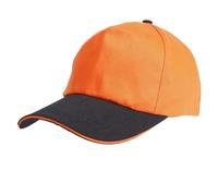 Berretto da baseball regolabile in cotone semplice Cappello da cameriere volontario con cuciture a colori unisex (Regolabile)