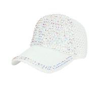 Berretto da baseball retrò da donna e uomo con borchie regolabile coda di cavallo in rete berretto da baseball lucido casual sportivo cappello da sole traspirante cappello da gioco The Division,