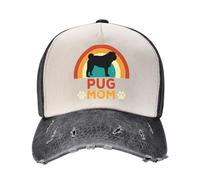 Berretto da Baseball Retro Leopard Paw Pug Mama Dad Hat Traspirante Trucker cap Protezione UV Cappellino da Baseball per Running Escursionismo Campeggio