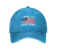Berretto da Baseball Right To Bare Arms 2Nd Amendment Cappello da Baseball Classico Cowboy Cappellino per Donna Pesca Estivo