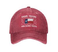 Berretto da Baseball Save Texas God Bless Texas Cappellino da Baseball Protezione UV Cappellino Visiera Traspirante Trucker cap per Gym Running Campeggio
