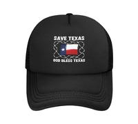 Berretto da Baseball Save Texas God Bless Texas Cappellino da Baseball Regolabile Cappellino Visiera Vintage Trucker cap per Gym Running Campeggio