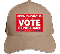 Berretto da Baseball Seen Enough Vote Republican Seen Enough Yet Vote Republican Cappellino Visiera Vintage Dad Hat Traspirante Trucker cap per Gym Campeggio Escursionismo