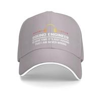 Berretto da Baseball Sound Engineer To Save Time It's Just Assume That I Am Never Wrong Cappello Escursionismo Donna Traspirante Cappucci da Golf, per Tennis, All'Aperto, Golf, 55-59cm