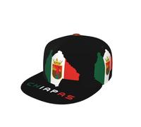 Berretto da Baseball State of Chiapas Flag Map 3D Print Trucker cap Regolabile Cappellino Visiera Vintage Cappellino da Baseball per Sport Campeggio Escursionismo