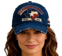 Berretto da baseball stile Truck, berretto monumentale ricamato e indossato - Cappello da baseball 1836-1845 | per casa, viaggi, feste, escursionismo, spiaggia e attività all'aperto, Blu navy