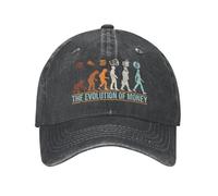 Berretto da Baseball Stile Unisex Cotone Personalizzato Evoluzione del Denaro Berretto da Baseball Outdoor Donna Regolabile BTC Monete Cappello da papà Regalo Autunnale