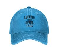 Berretto da Baseball Stile Unisex Personalizzato Cotone Leggenda da Quando Nato Nell'Aprile 1985 Regali di Compleanno Berretto da Baseball Sport Uomo Donna Regolabile Cappello da papà Regalo Estivo