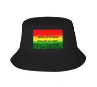 Berretto da Baseball Stile Unisex Personalizzato Ogni Piccola Cosa andrà a Destra Cappello da Secchio Uomo Donna Bandiera Giamaica Spiaggia Sole Estate Campeggio cap Regalo