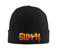Berretto da baseball Sum 41 Logo Beanie Cappelli Rock Band Cappelli Cofano Uomini Donne Unisex Trendy Sport Knit Hat Primavera Custom Caldo Soft Caps All'aperto Halloween, Colore, L