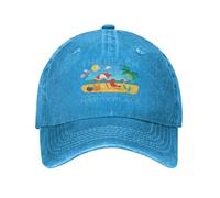 Berretto da Baseball The Beach Is My Happy Place Cappellino da Baseball Vintage Dad Hat Traspirante Trucker cap per Escursionismo Gym Running