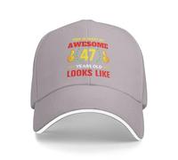 Berretto da Baseball This Is What An Awesome 47 Years Old Looks Like Dad Hat Traspirante Trucker cap Protezione UV Cappellino da Baseball per Sport Running Campeggio