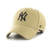 47 MLB New York Yankees MVP - Cappellino da baseball unisex, cinturino regolabile in velcro, logo nero, colore oro antico, Oro antico., Taglia unica