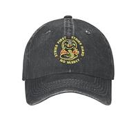 Berretto da Baseball Unisex e alla Moda Moda Cobra Kai Strike Primo Cobra Unisex Cotone Berretto da Baseball Adulto Il Karate Kid Regolabile papà Cappello Uomo Donna Hip Hop Sport Regali all'aperto
