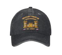 Berretto da Baseball Us Military Corps of Engineers Essayons Cappello Escursionismo Asciugatura Rapida Donna Cappellino da Camionista, per All'Aperto, Golf, Sportivo, 55-59cm