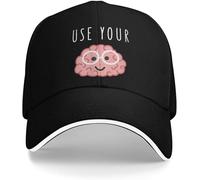 Berretto da Baseball USA Il Tuo Cervello Occhiali Rosa Carino Cervello Sole Estate Unisex Uomini Stampa Cappello da Camionista Crema Solare Elegante Berretto Snapback Regalo Fresco