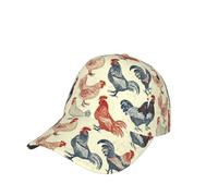 Berretto da Baseball Various Chicken Pattern Cappello Escursionismo Uomini Donna Cappucci da Golf, per All'Aperto, Sportivo, Golf, 57-60cm