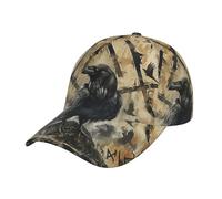 Berretto da Baseball Viking Bird Runic Valknut Norse Greek Mythology Cappello da Baseball A Croce Caccia Moda Regolabile Cappellino da Camionista, per Sportivo, All'Aperto, Golf, 57-60cm