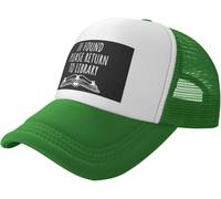 Berretto da Baseball When in Doubt Go To The Library Dad Hat Unisex Trucker cap Regolabile Cappellino da Baseball per Running Sport Escursionismo
