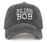 Berretto da Baseball Who Wants Nothing No One Is Wiser Than Bob Papa Husband Step Dad Cappellino da Baseball Traspirante Trucker cap Vintage Dad Hat per Escursionismo Gym Campeggio