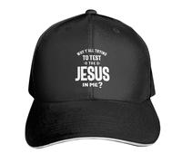 Berretto da Baseball Why Ya'll Trying To Test The Jesus in Me Black Cappellino da Baseball Regolabile Trucker cap Vintage Cappellino Visiera per Running Escursionismo Campeggio