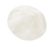 Berretto da donna con bersaglio e cappello da basco con glitter, bianco, M