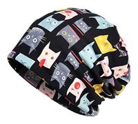 Berretto da Donna Slouch Beanie Leggero, Cappello da Notte Donna Cuffia in Cotone Donna per la Perdita dei Capelli e Chemioterapia, Il Sonno, Morbido e Traspirante Turbante Beanie Cappello Donna