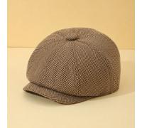 Berretto da notiziario per bambini e bambine, cappello basco per bambini e neonati, cappello da autista di taxi, cappello piatto retrò in tweed per bambini 4-7Y,1-2Y,2-3Y,8-11Y,12-16YColore unicoPolie