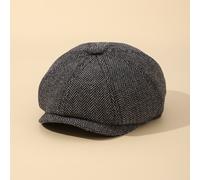 Berretto da notiziario per bambini e bambine, cappello basco per bambini e neonati, cappello da autista di taxi, cappello piatto retrò in tweed per bambini 4-7Y,1-2Y,2-3Y,8-11Y,12-16YColore unicoPolie