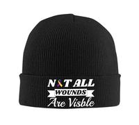 Berretto da Notte Bladder Cancer Awareness Not all Wounds Are Visible Traspirante Cappello Invernale Slouch Beanie Invernale Cappelli per Chemio Donna Adulto