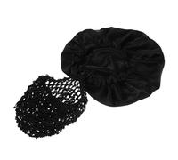 Berretto Da Notte Con Doppio Orlo Arrotolato Cofano Di Capelli Satinici