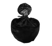 Berretto Da Notte Con Doppio Orlo Arrotolato Cofano Di Capelli Satinici