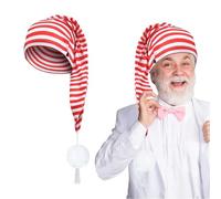 Berretto da Notte con Pompon, Berretto da Notte per Lui e per Lei, Cappello Nano, Ideale per Feste a Tema, Feste in Maschera, Carnevale, Natale e Altre Occasioni