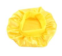 Berretto da notte in raso Fascia larga Turbante elastico Copricapo Cofano Cura dei capelli Berretto Berretto da notte Sciarpa Bandana(Yellow)