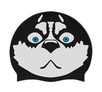 Berretto da nuoto in silicone - Dog Print Men Headgear, Pool Headgears, Comfortable Waterproof Hat | Perfect for Adult Teen Male Dad Boyfriend Short Medium Long Hair Swimming Training Comfort Fit