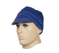 Berretto da saldatore in tessuto ignifugo, 58 cm, blu