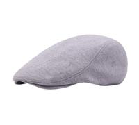 Berretto da sci corallo, cappello da diario, in cotone, da uomo, 1 pezzo, morbido ed elastico, berretto da guida, cappello da guida da uomo in seta raso, grigio, Taglia unica