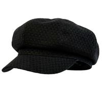 Berretto Da Strillone Da Donna In Maglia Testurizzata Cappelli Ottagonali Alla Moda Berretto Casual Da Esterno Per Il Sole Cappello Da Pittore/artista Hat Da Tassista(Black)