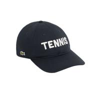Berretto da tennis Lacoste Embroidered Cotton Twill - blackbird/flour - Blu