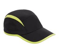 Berretto da tennis Lacoste Jockey Cap with Contrast Cutouts - black/yellow - Nero