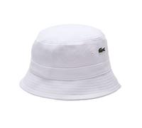 Berretto da tennis Lacoste Organic Cotton Bucket - white - Bianco (L)