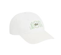 Berretto da tennis Lacoste Printed Cotton Twill - white - Bianco