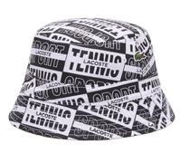 Berretto da tennis Lacoste Reversible Printed Cotton Bucket - beige/white/black - Multicolore (S)