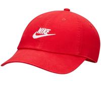 Berretto da tennis Nike Club Unstructured Futura Wash Cap - Nero, Rosso M//L