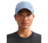 Berretto da tennis Nike Dri-Fit Club Unstructured Metal Swoosh - blue/metallic gold - Blu (S/M)