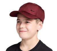 Berretto da tennis Nike Kids Dri-Fit Club Unstructured Metal Swoosh - dark team red/black - Rosso