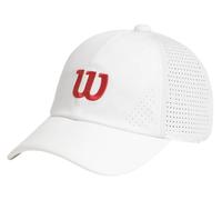 Wilson U Active Perforated cap Bright White/Infrared Unisex Cappellino Bianco-Rosso L/XL
