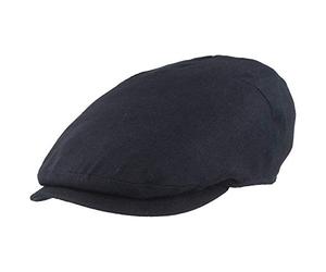 Berretto da uomo | Flatcap | Berretto in 100% lino - con fodera in cotone - particolarmente leggero e comodo Blu marino 57